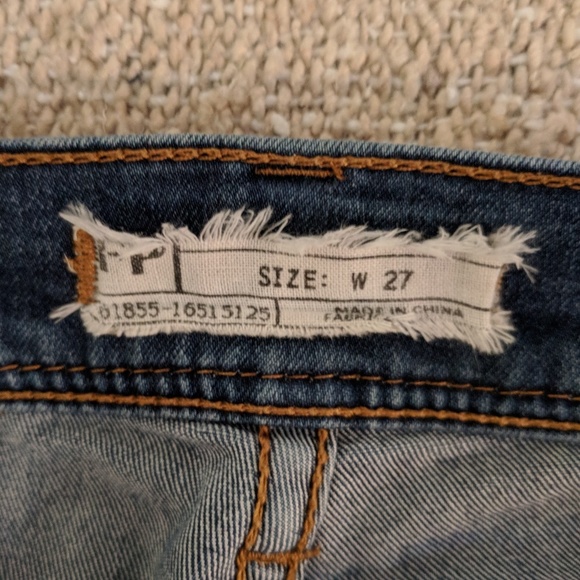 Free People Skinny Stretch Jean, Size - 27W/27L - Picture 4 of 7